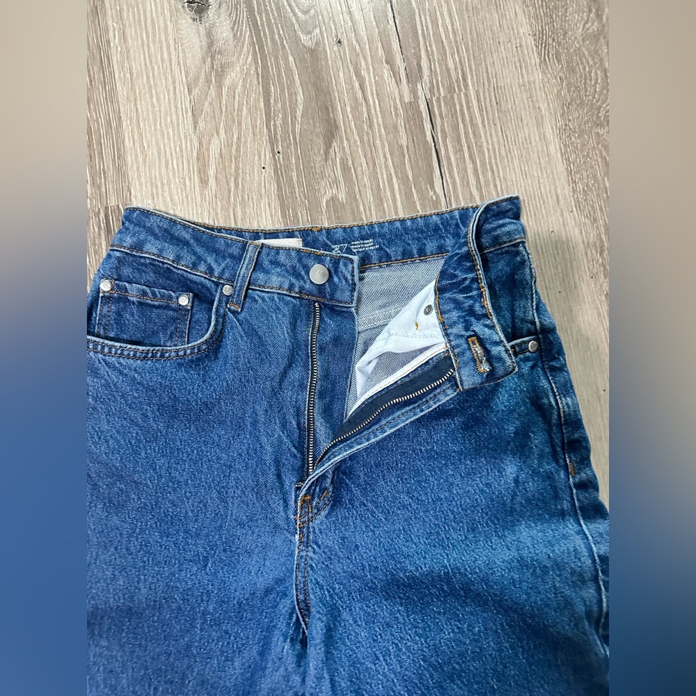 Pilcro Wide-leg Cuffed‎ Jeans Size 27 - Picture 2 of 8